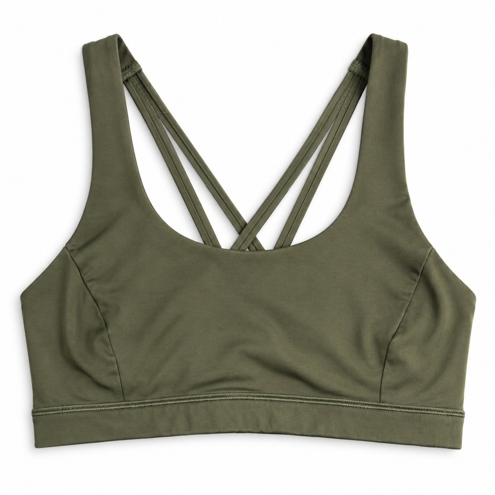 Lululemon‎ Free To Be Elevated Bra Womens Size 6 Dark Olive Medium Support